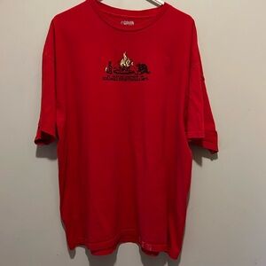 Men’s Vintage Columbia Graphic Design Short Sleeve Shirt Size XXL